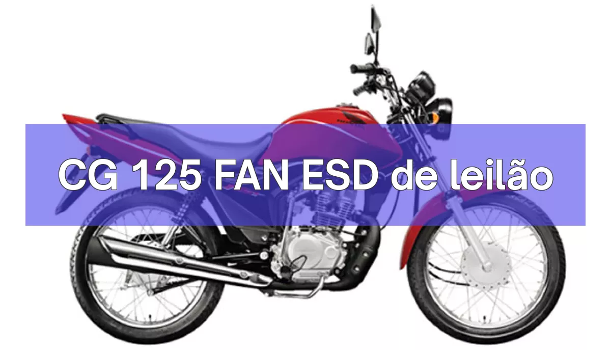 CG 125 FAN ESD em leilão