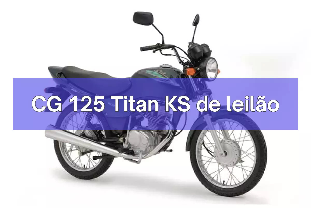 CG 125 Titan KS em leilão