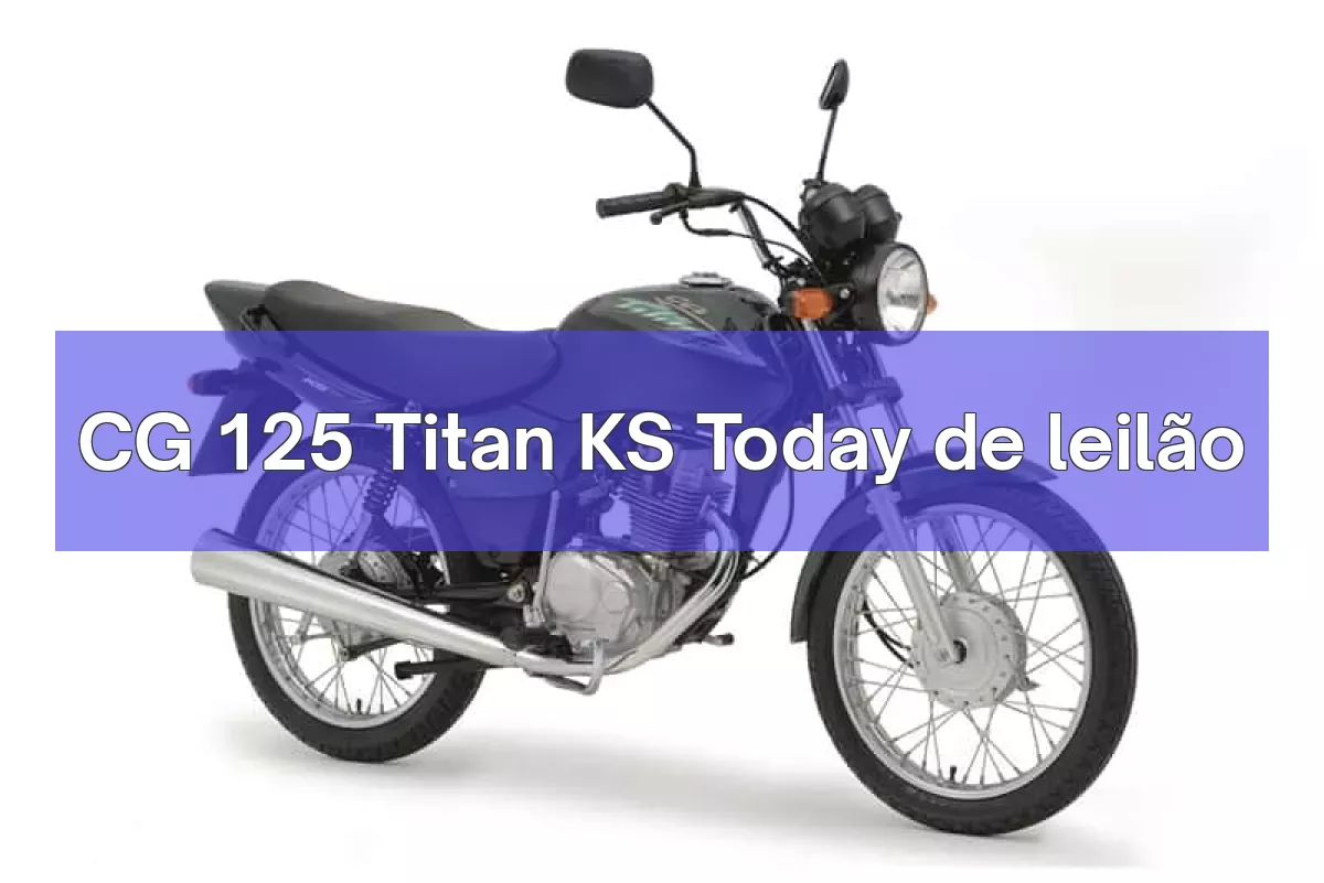 CG 125 Titan KS Today em leilão