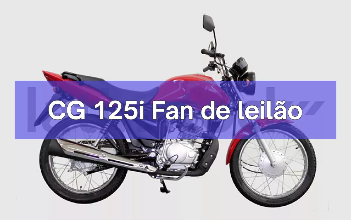 CG 125i Fan em leilão