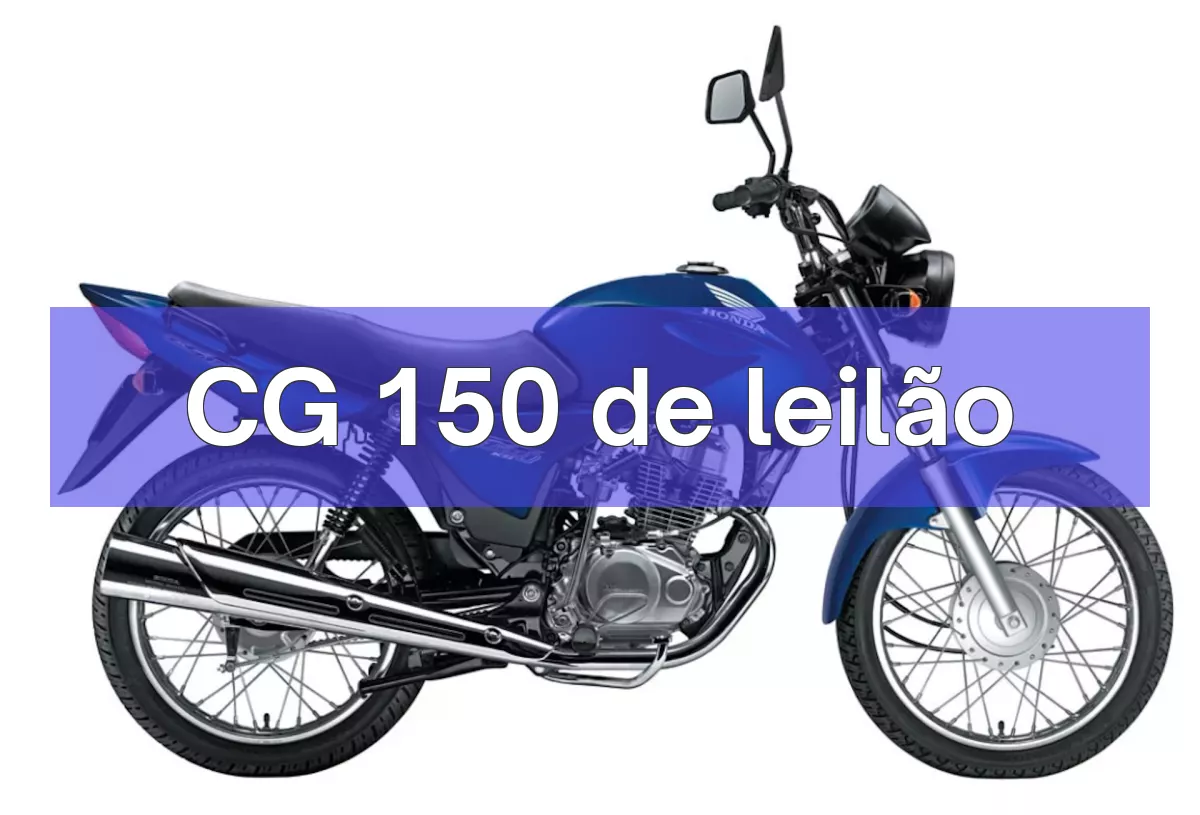 CG 150 em leilão
