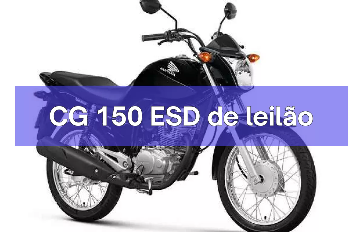 CG 150 ESD em leilão