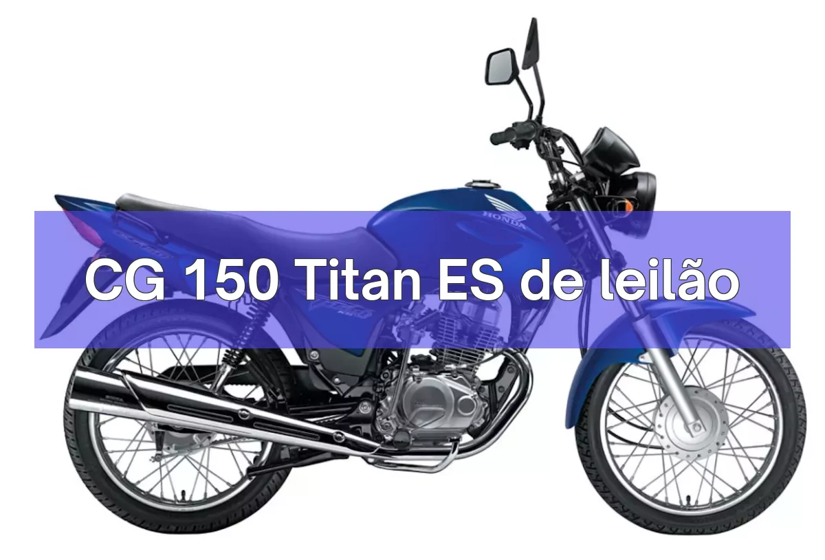 CG 150 Titan ES em leilão