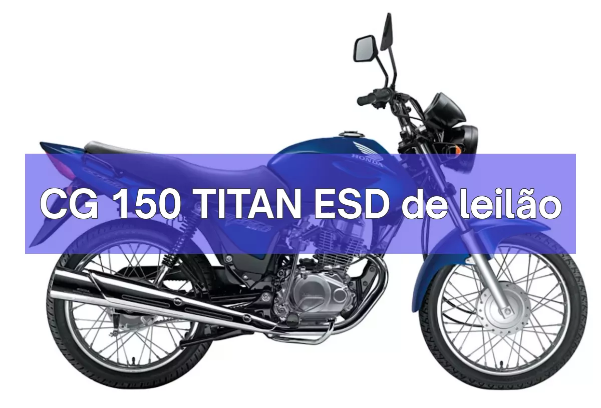 CG 150 TITAN ESD em leilão