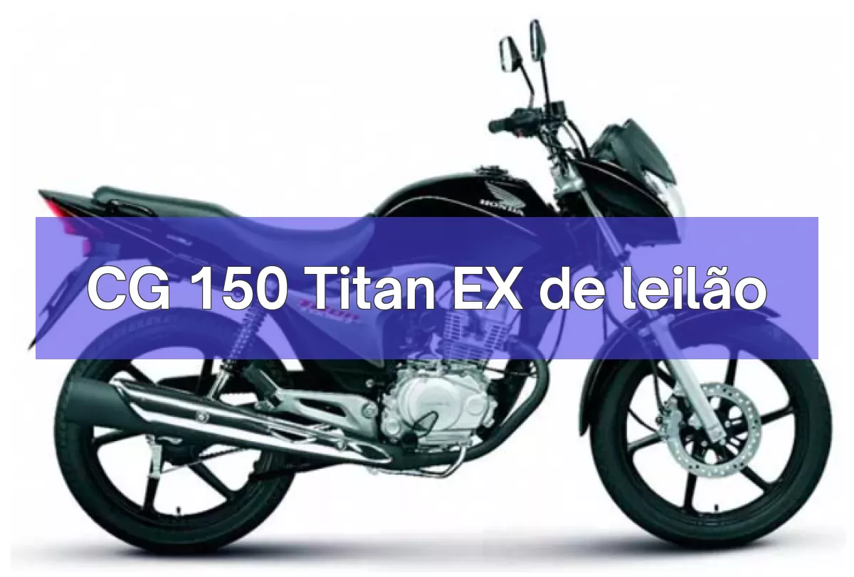 CG 150 Titan EX em leilão