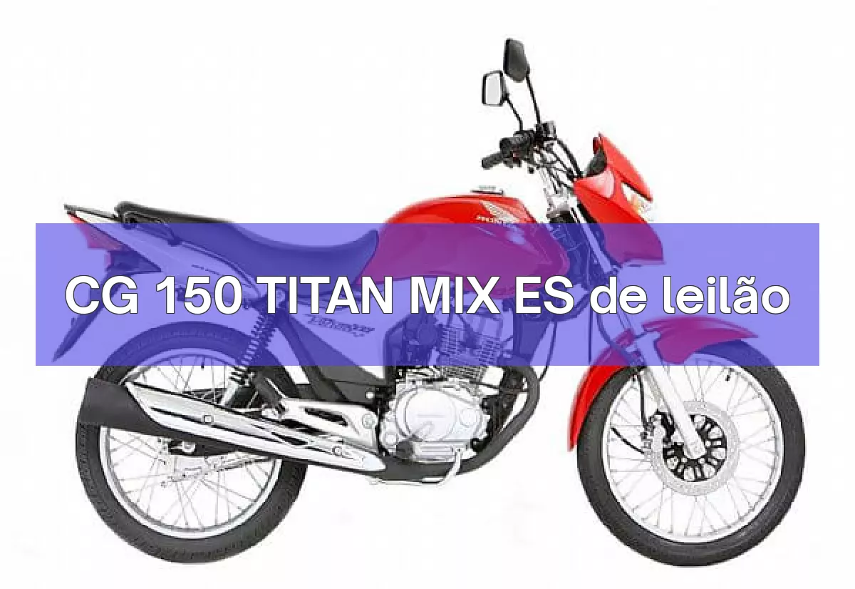 CG 150 TITAN MIX ES em leilão