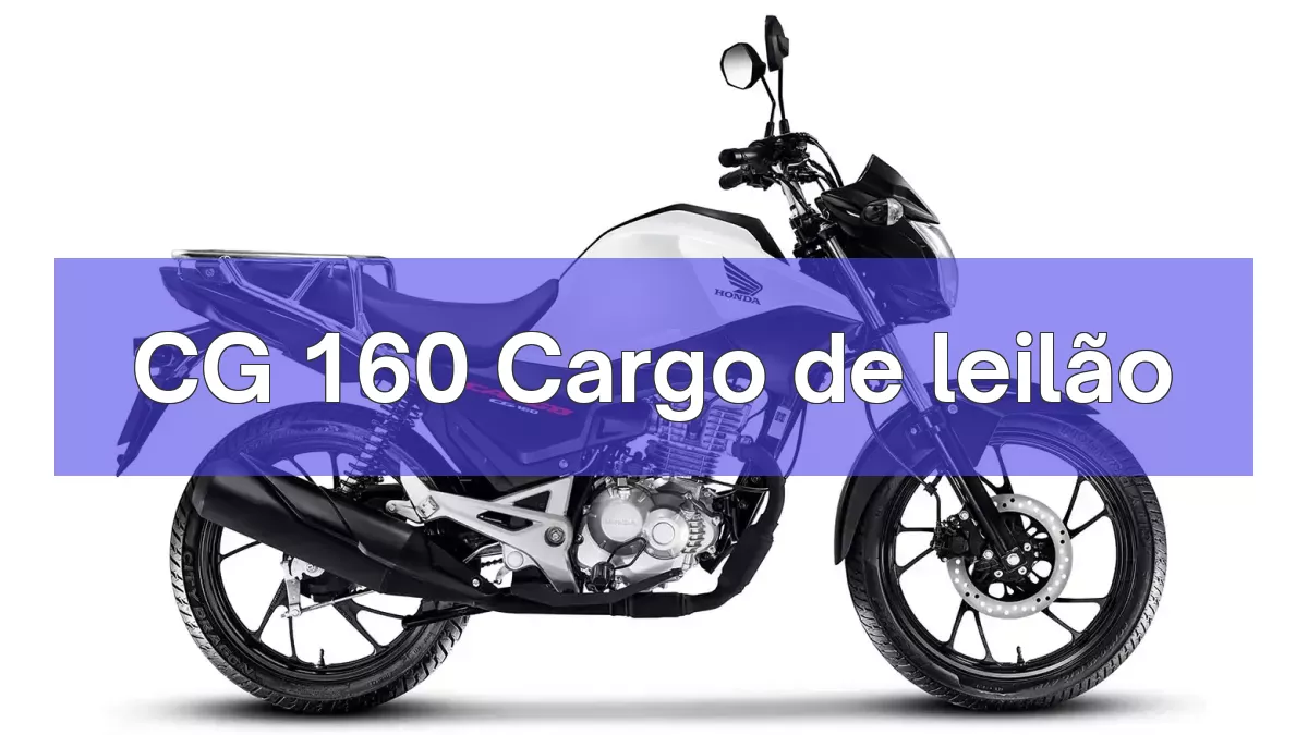 CG 160 Cargo em leilão
