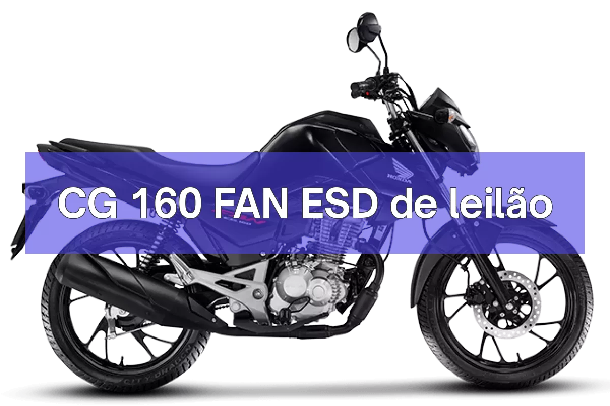 CG 160 FAN ESD em leilão