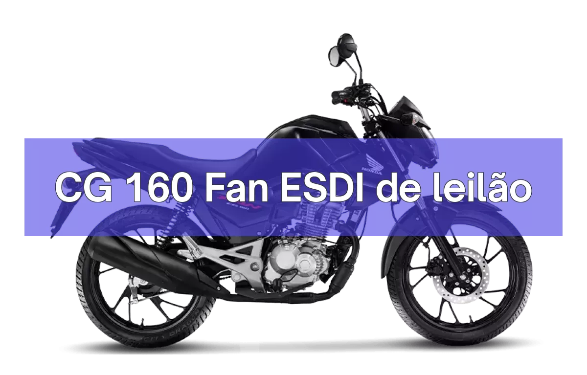 CG 160 Fan ESDI em leilão
