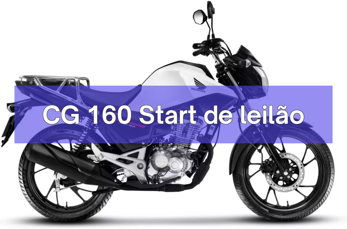CG 160 Start em leilão