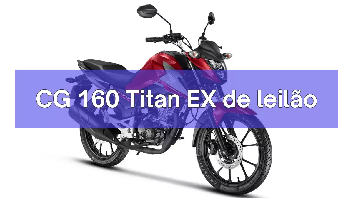 CG 160 Titan EX em leilão