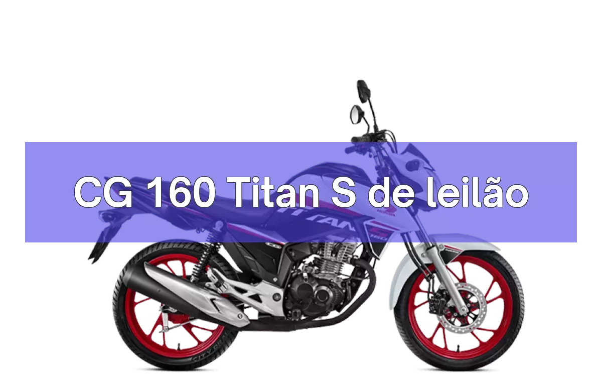 CG 160 Titan S em leilão