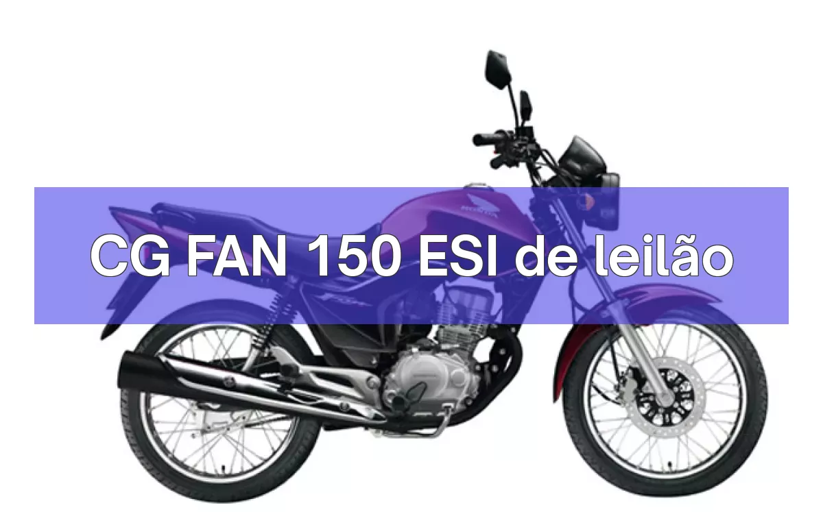 CG FAN 150 ESI em leilão