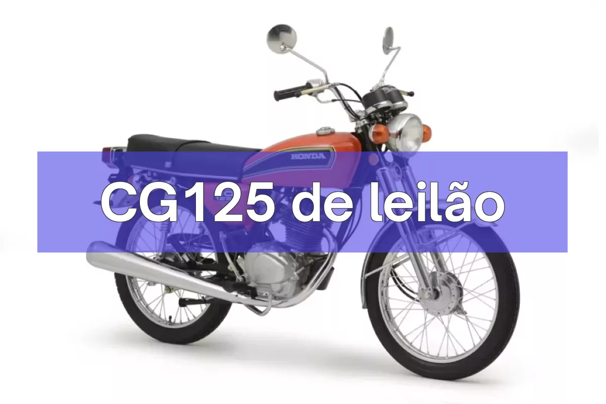 CG125 em leilão