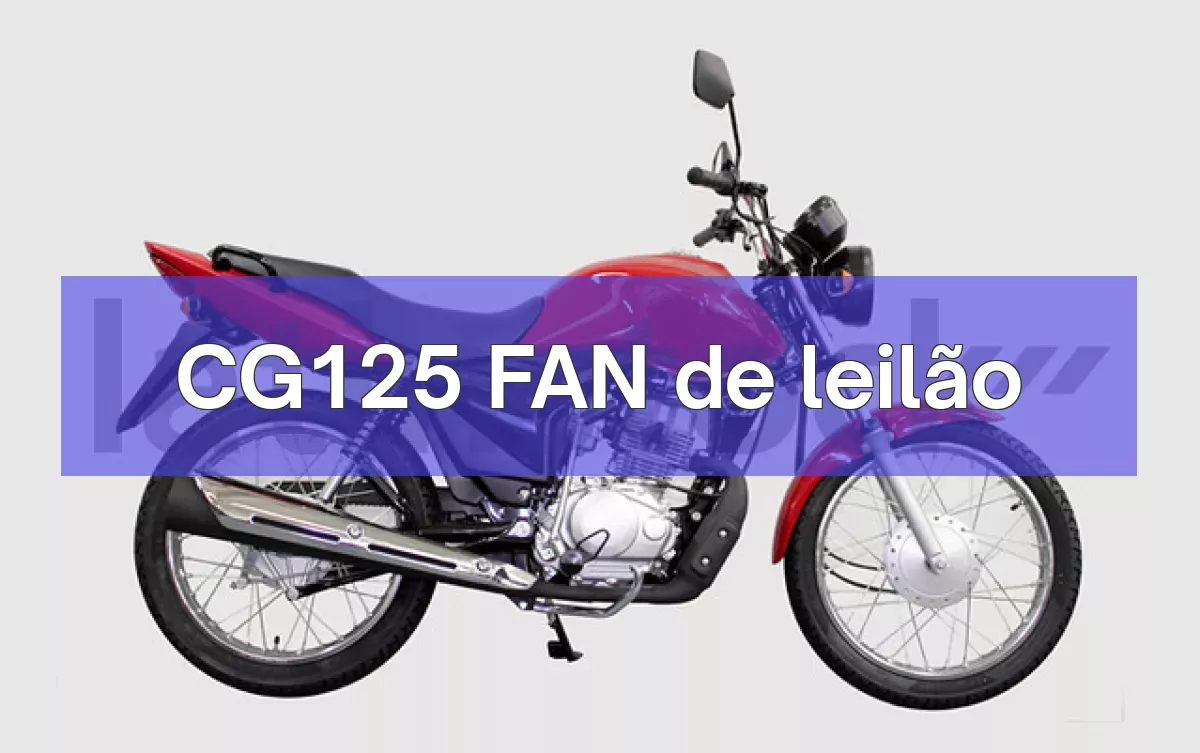 CG125 FAN em leilão