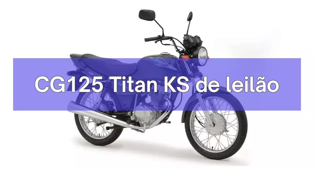CG125 Titan KS em leilão