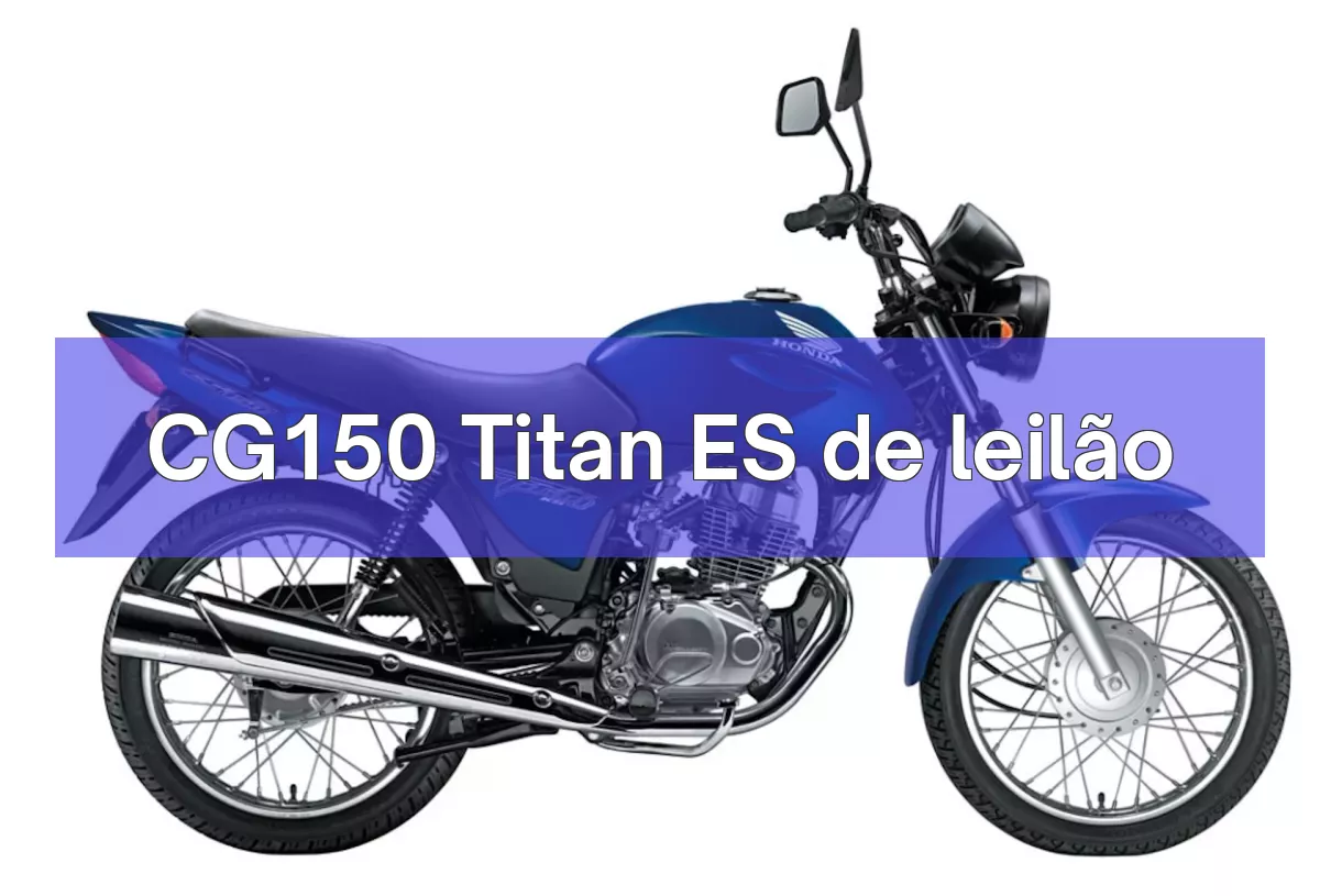 CG150 Titan ES em leilão