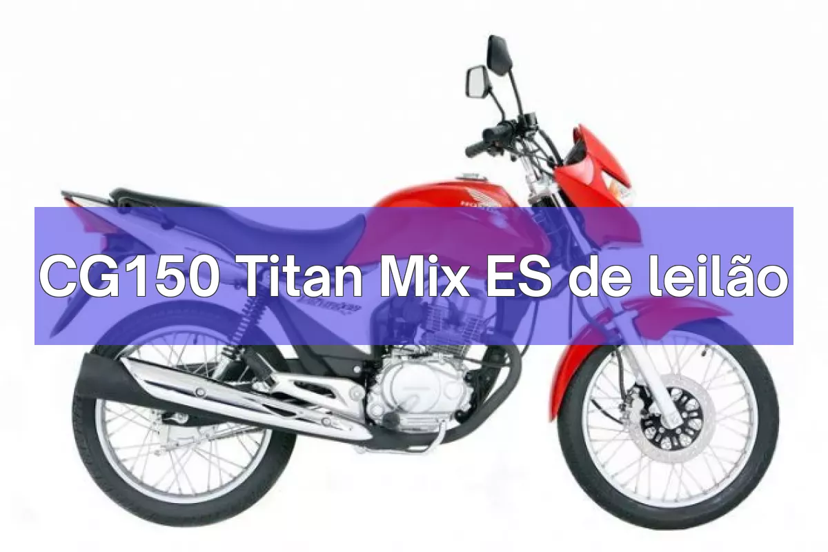 CG150 Titan Mix ES em leilão