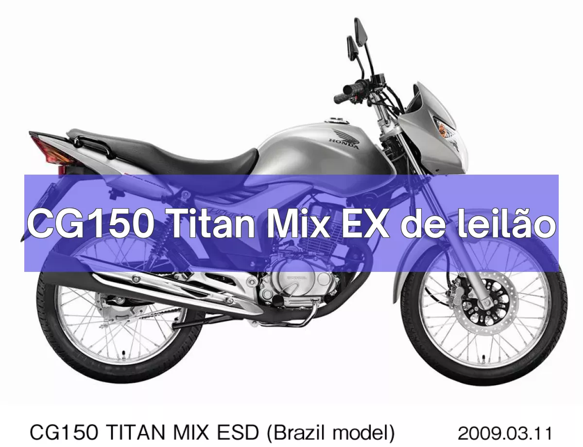 CG150 Titan Mix EX em leilão