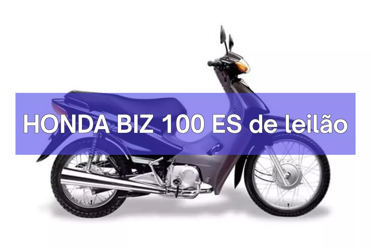 HONDA BIZ 100 ES em leilão