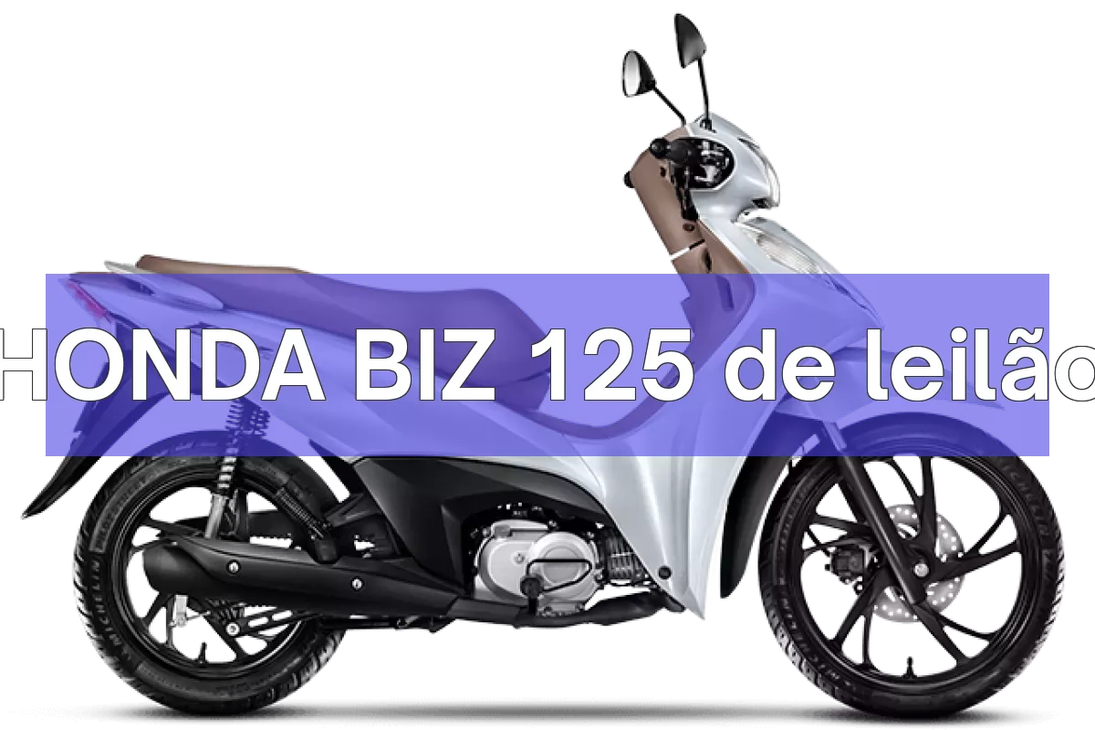 HONDA BIZ 125 em leilão