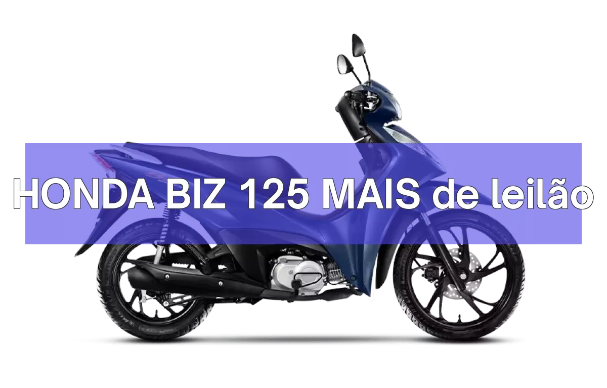 HONDA BIZ 125 MAIS em leilão