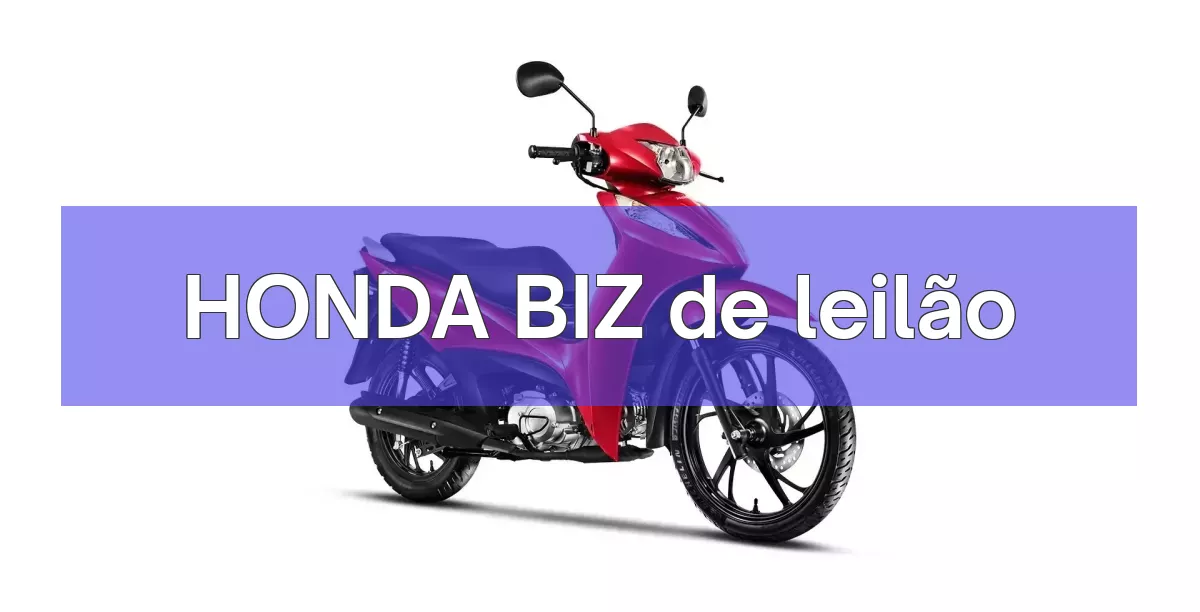 HONDA BIZ em leilão