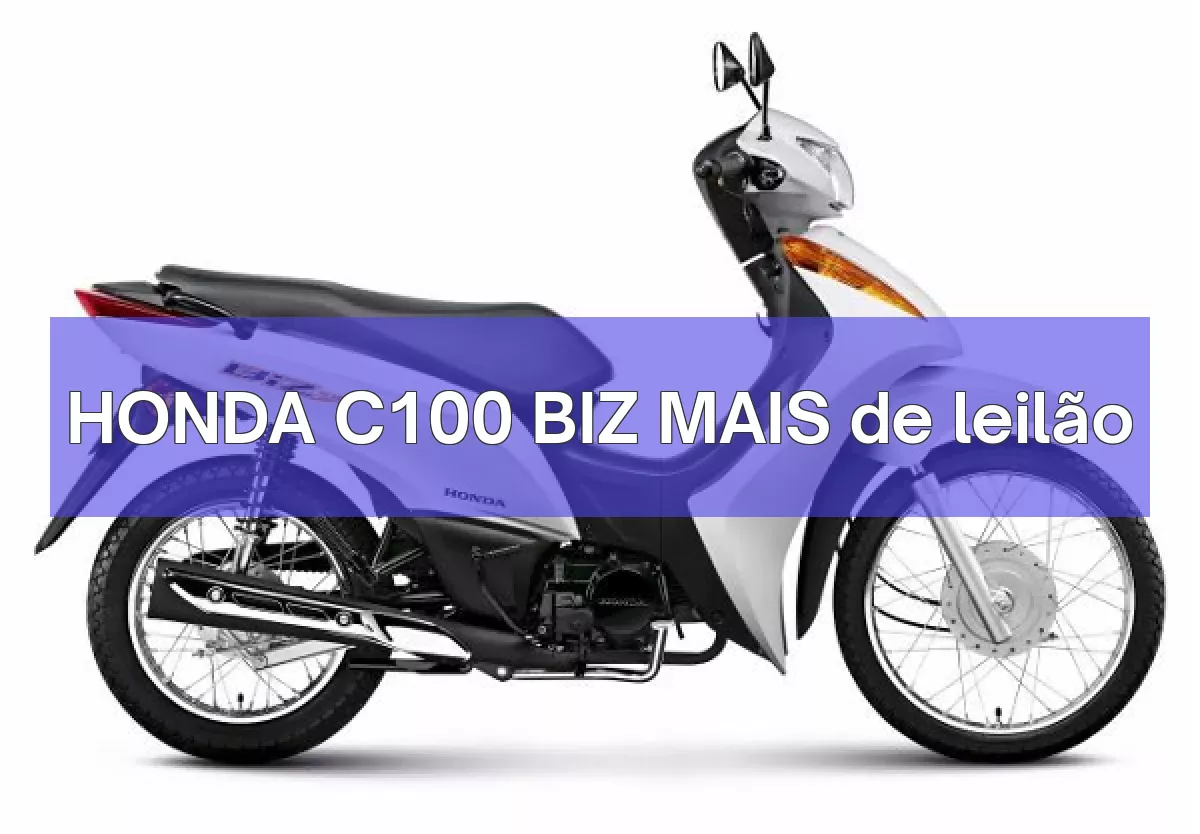 HONDA C100 BIZ MAIS em leilão