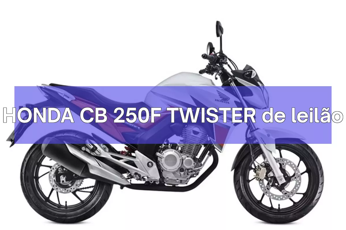 HONDA CB 250F TWISTER em leilão