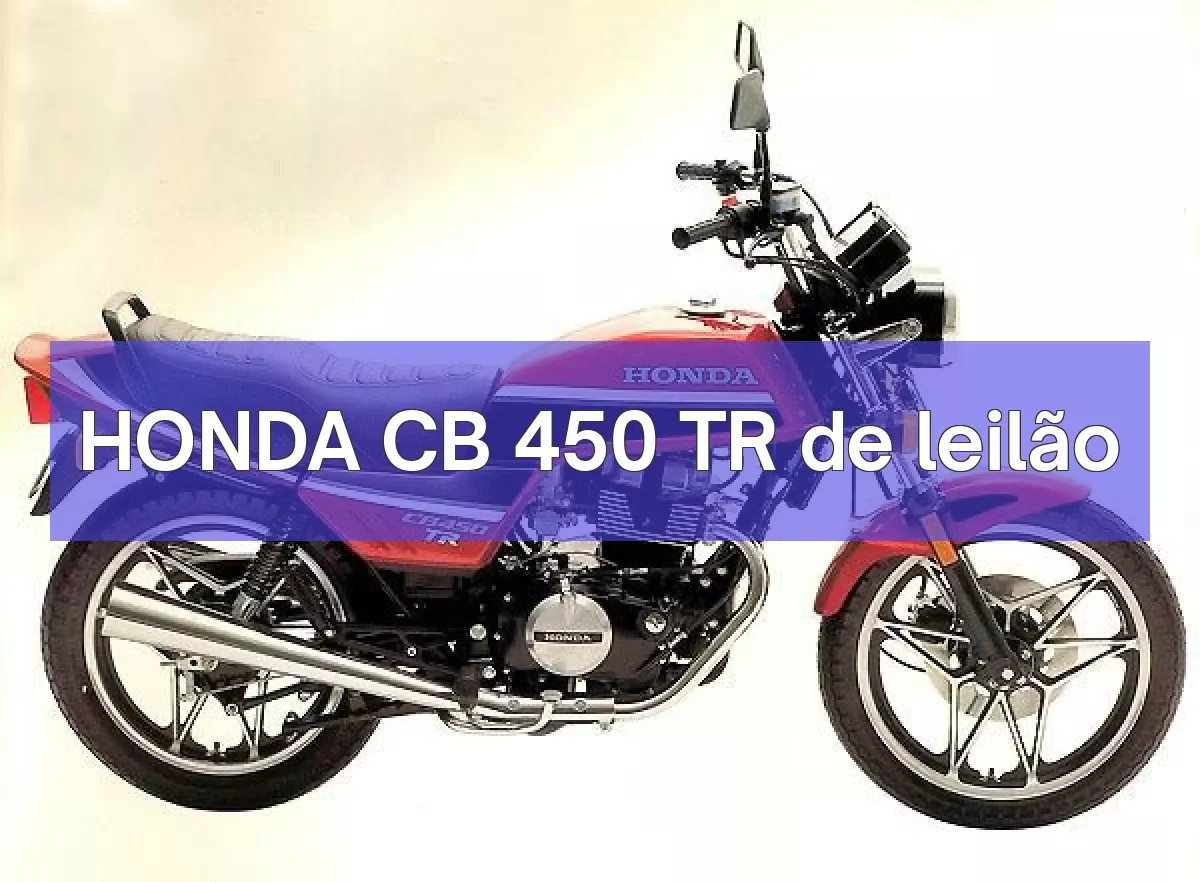 HONDA CB 450 TR em leilão