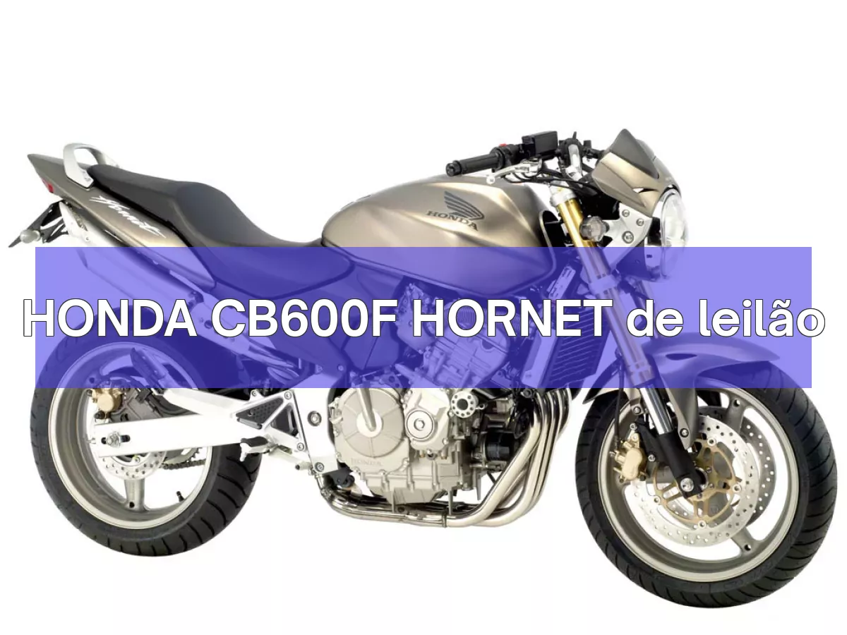 HONDA CB600F HORNET em leilão