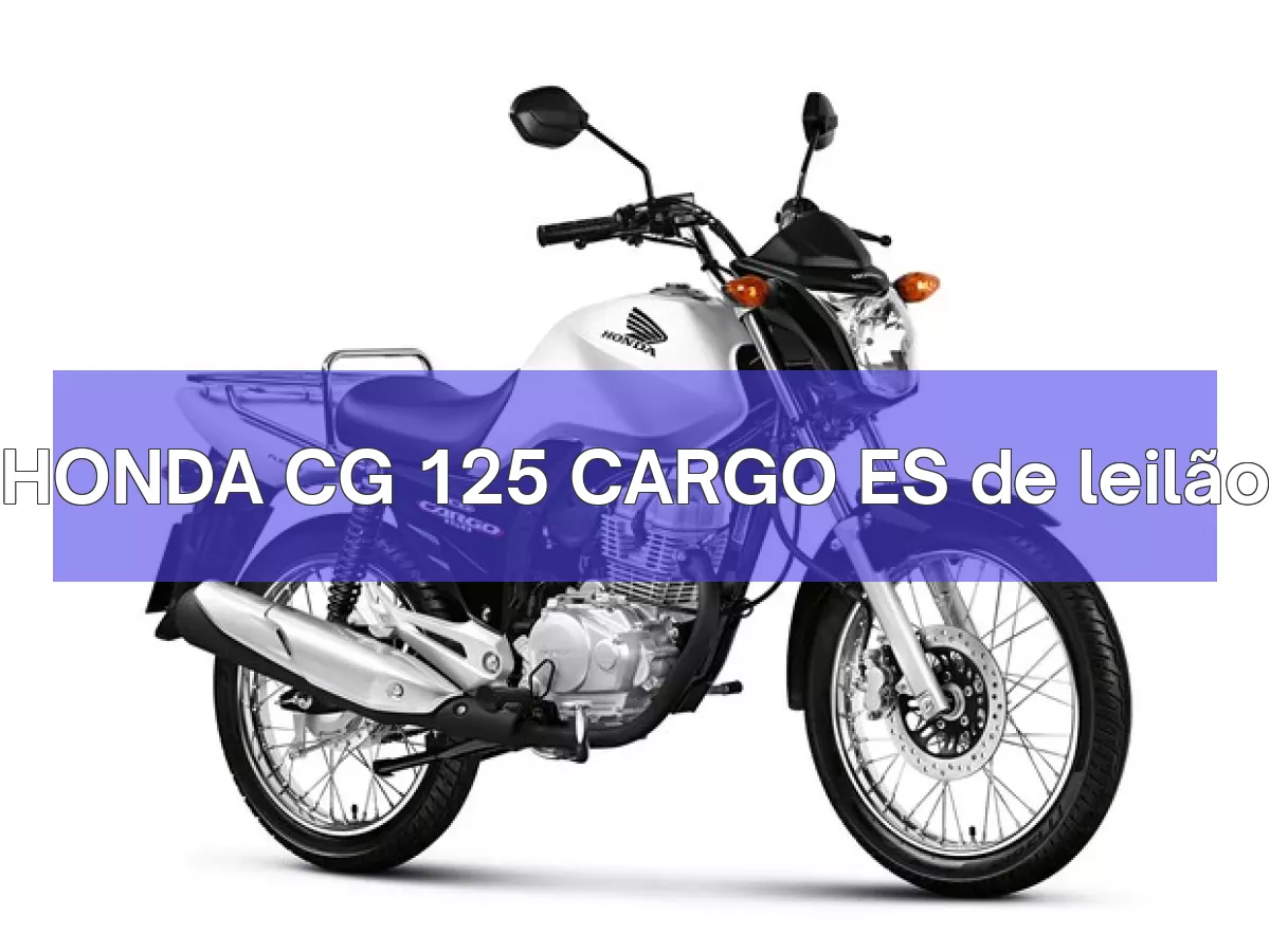 HONDA CG 125 CARGO ES em leilão