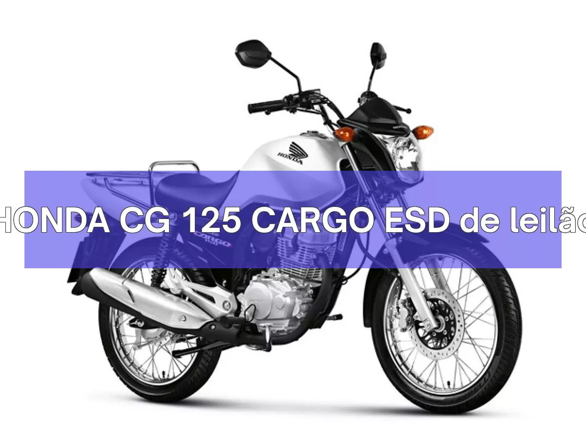 HONDA CG 125 CARGO ESD em leilão