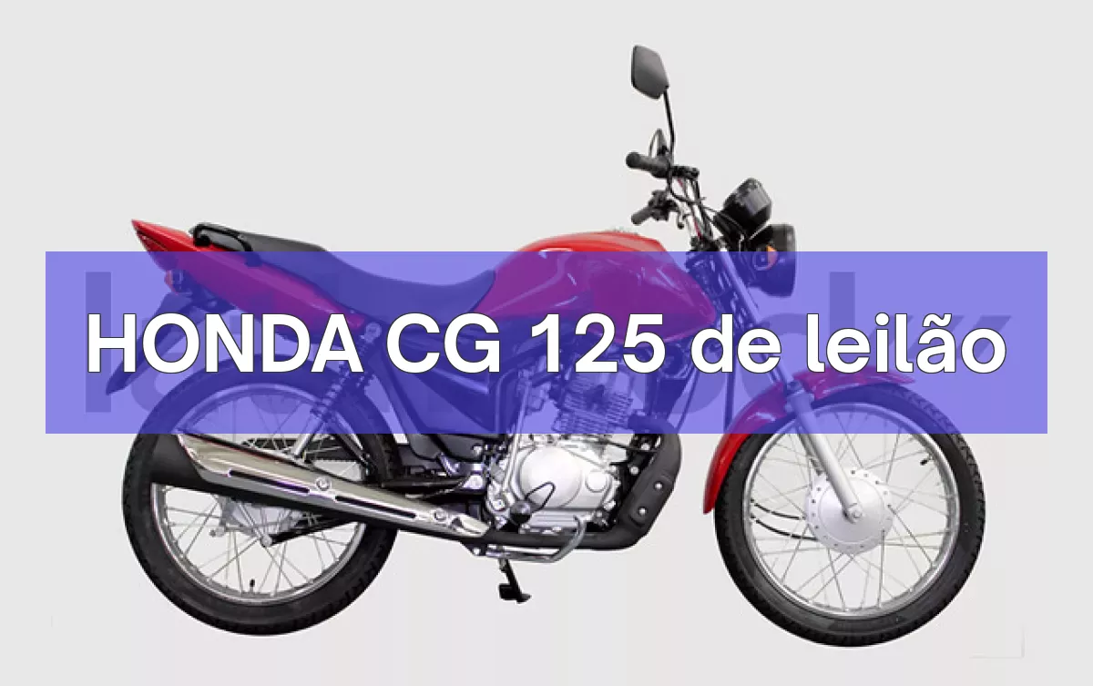 HONDA CG 125 em leilão