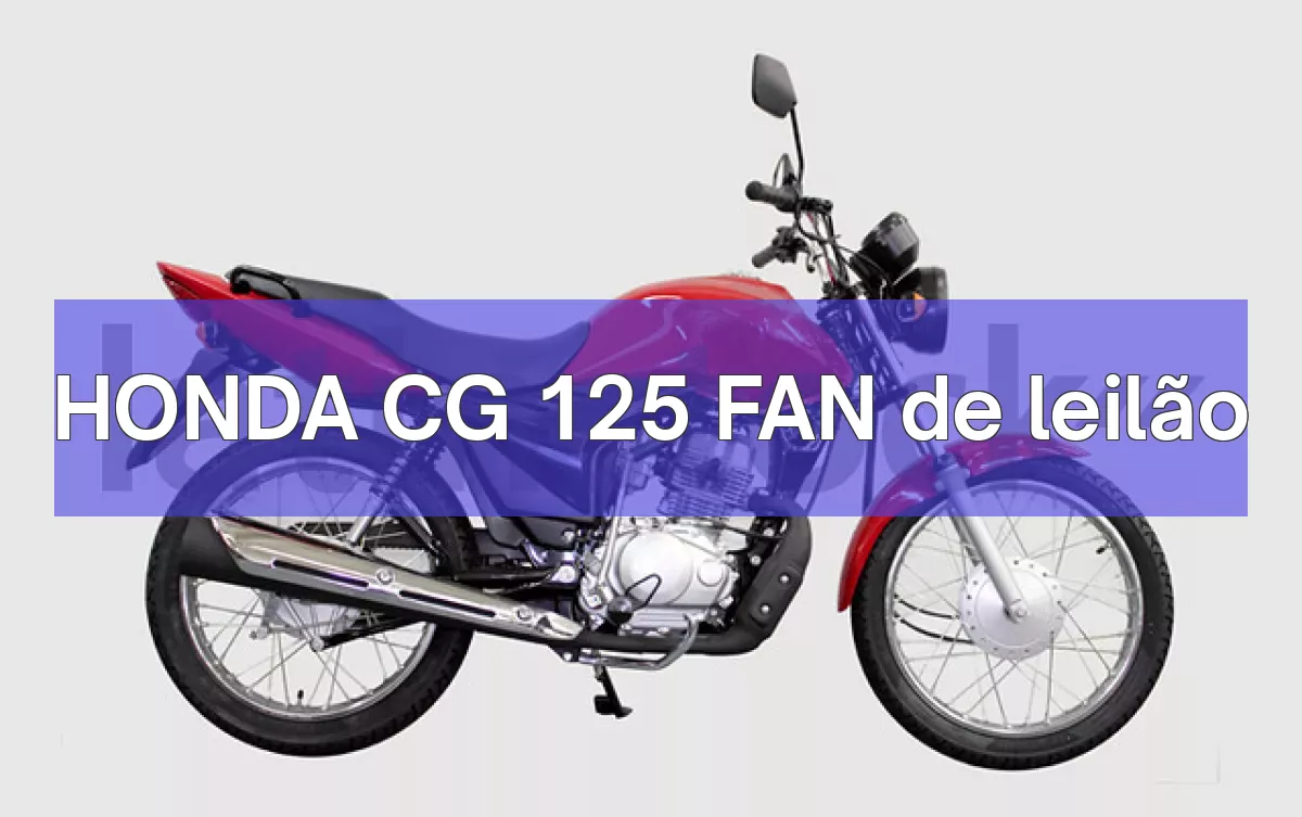 HONDA CG 125 FAN em leilão