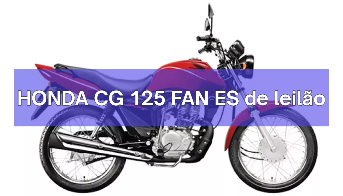 HONDA CG 125 FAN ES em leilão