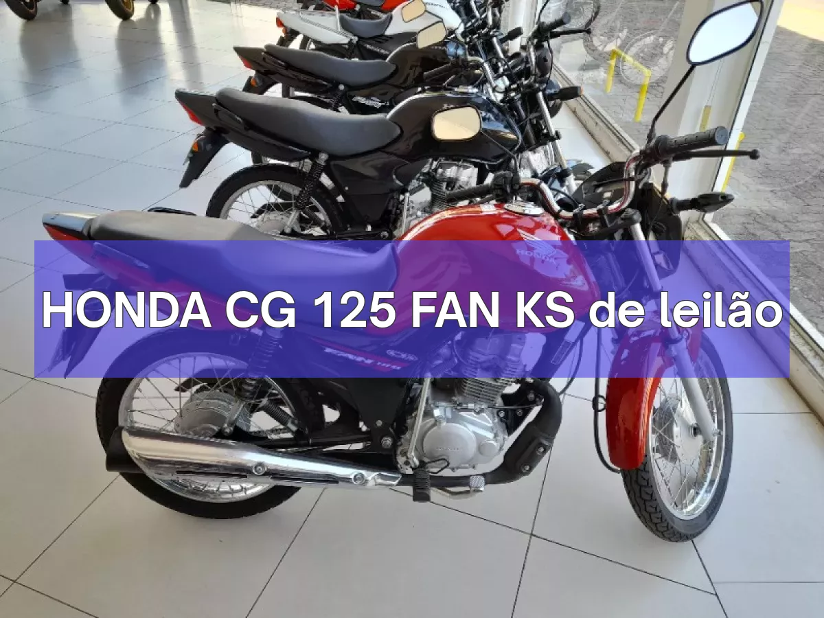HONDA CG 125 FAN KS em leilão