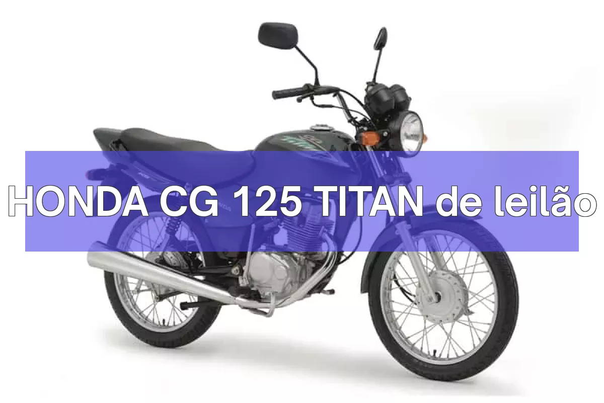 HONDA CG 125 TITAN em leilão