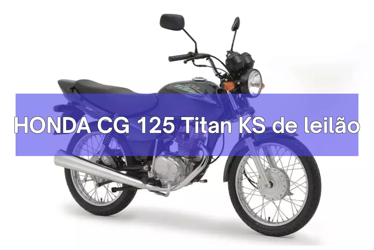 HONDA CG 125 Titan KS em leilão