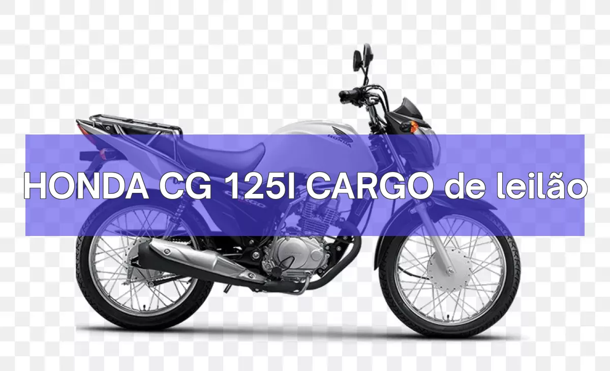 HONDA CG 125I CARGO em leilão