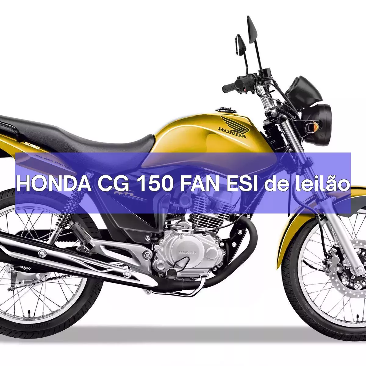 HONDA CG 150 FAN ESI em leilão