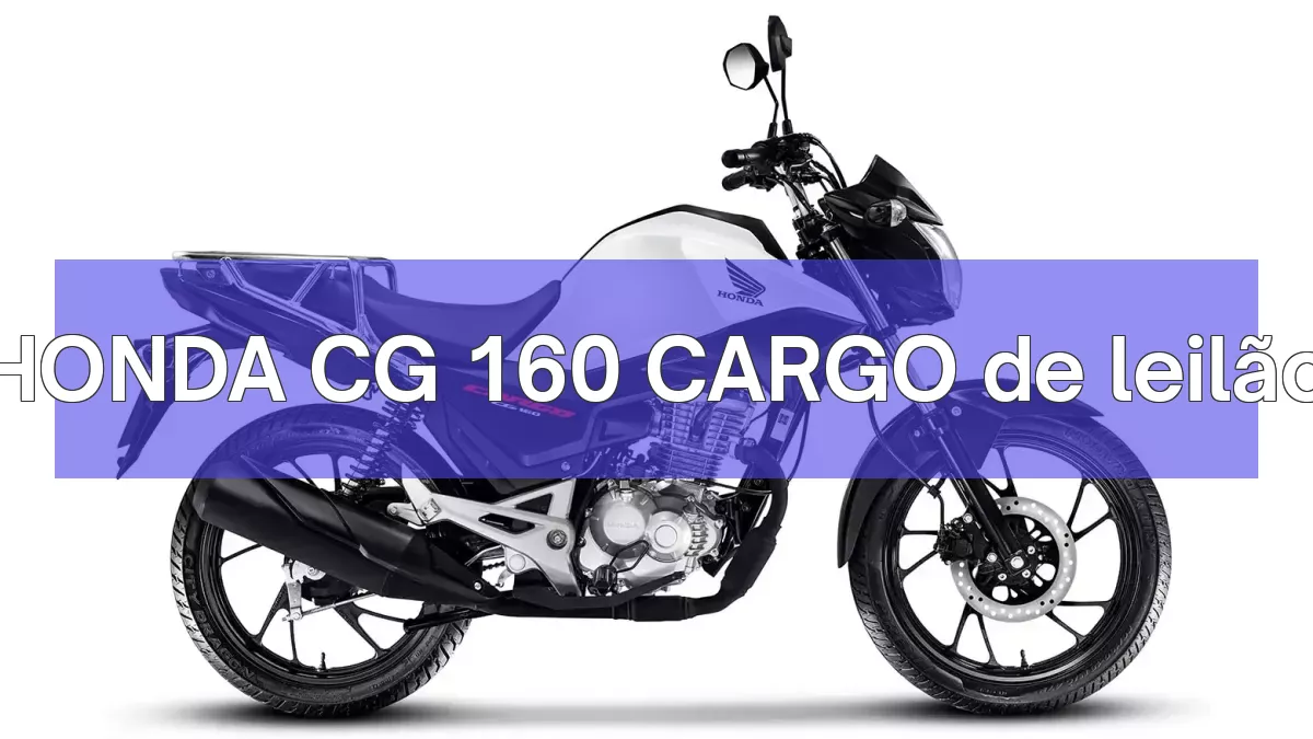 HONDA CG 160 CARGO em leilão
