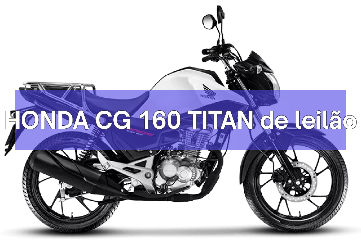 HONDA CG 160 TITAN em leilão