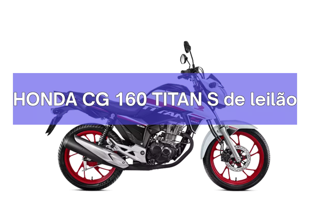 HONDA CG 160 TITAN S em leilão