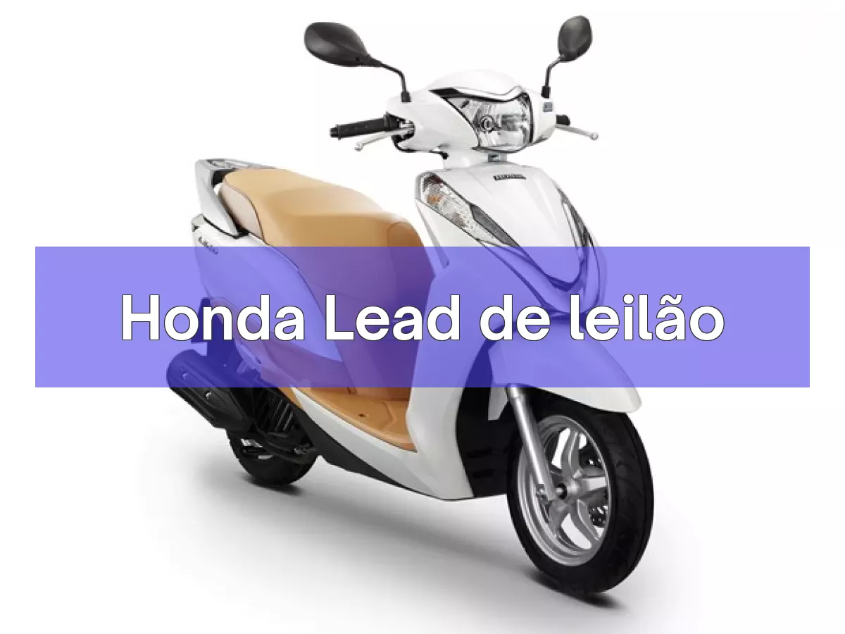 Honda Lead em leilão