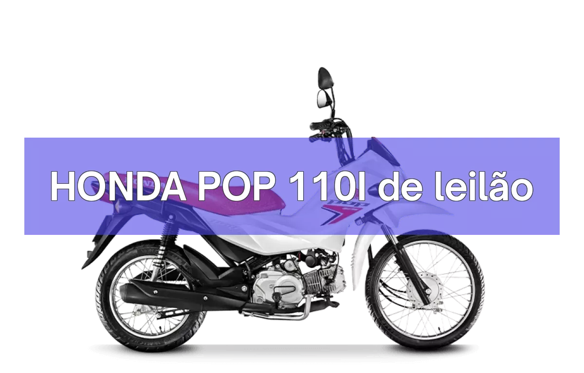 HONDA POP 110I em leilão
