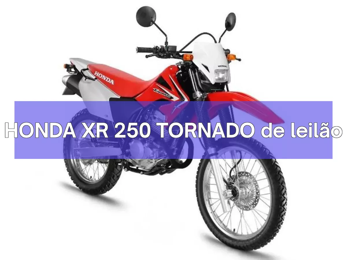HONDA XR 250 TORNADO em leilão