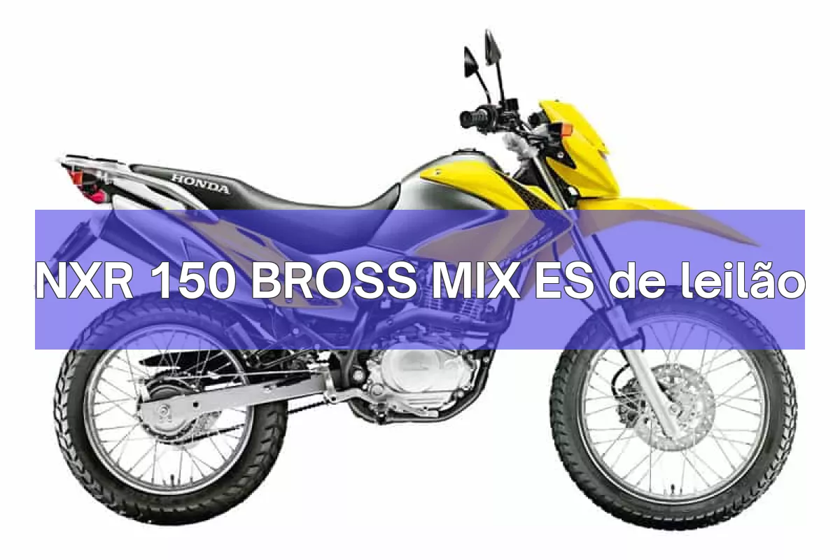 NXR 150 BROSS MIX ES em leilão