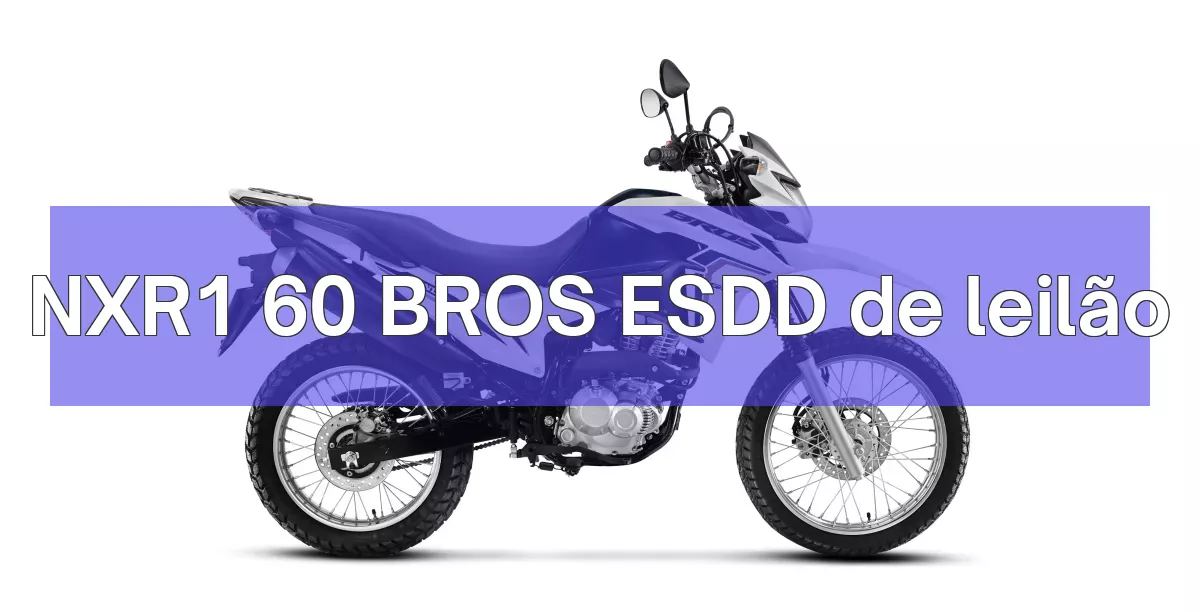 NXR1 60 BROS ESDD em leilão