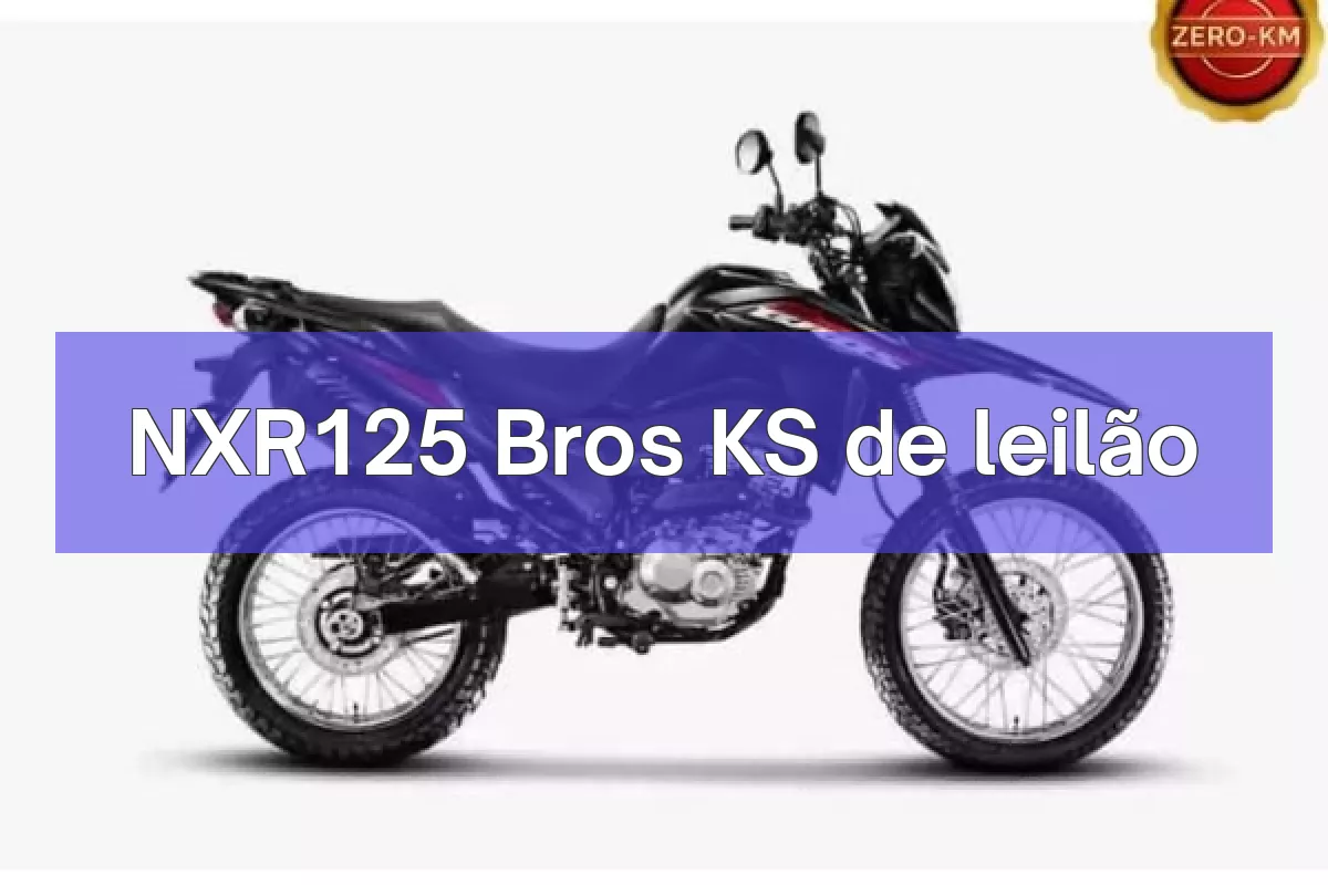 NXR125 Bros KS em leilão